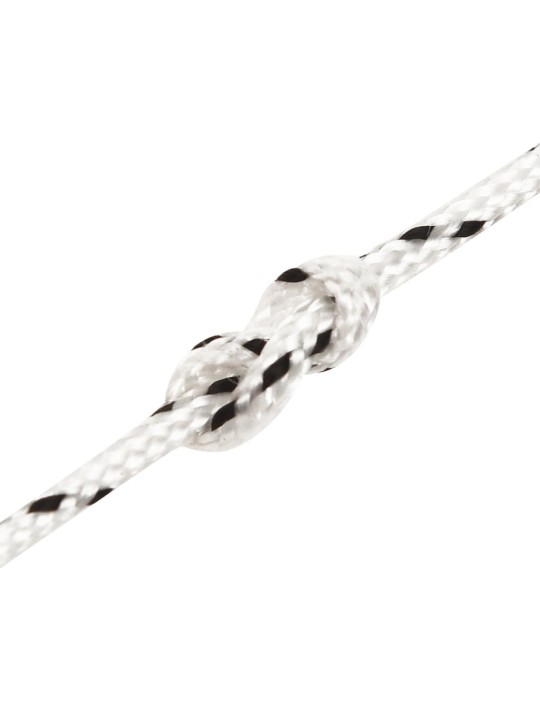 Pinta valties virvė, baltos spalvos, 2mmx25m, poliesteris