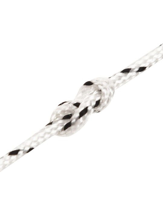 Pinta valties virvė, baltos spalvos, 2mmx50m, poliesteris