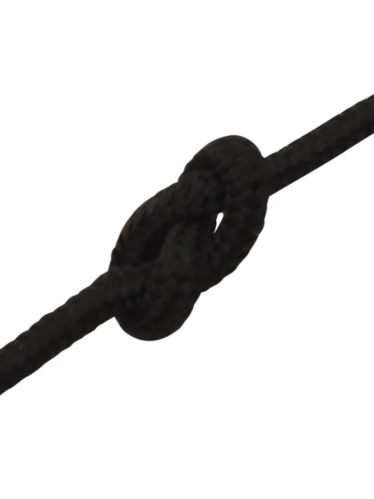Darbo virvė, juodos spalvos, 3mm, 25m, poliesteris