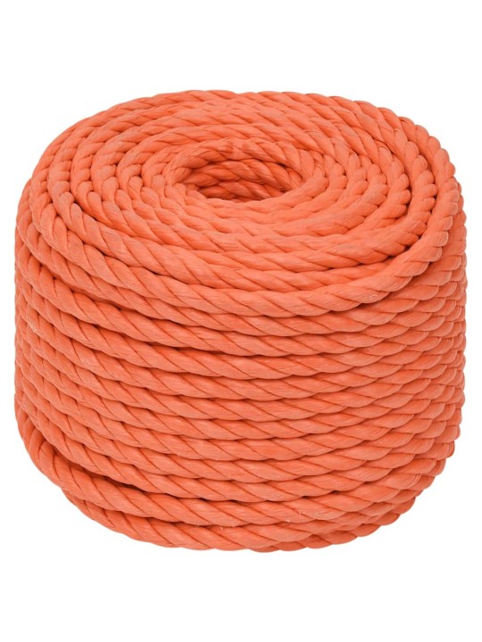 Darbo virvė, oranžinės spalvos, 14mm, 25m, polipropilenas