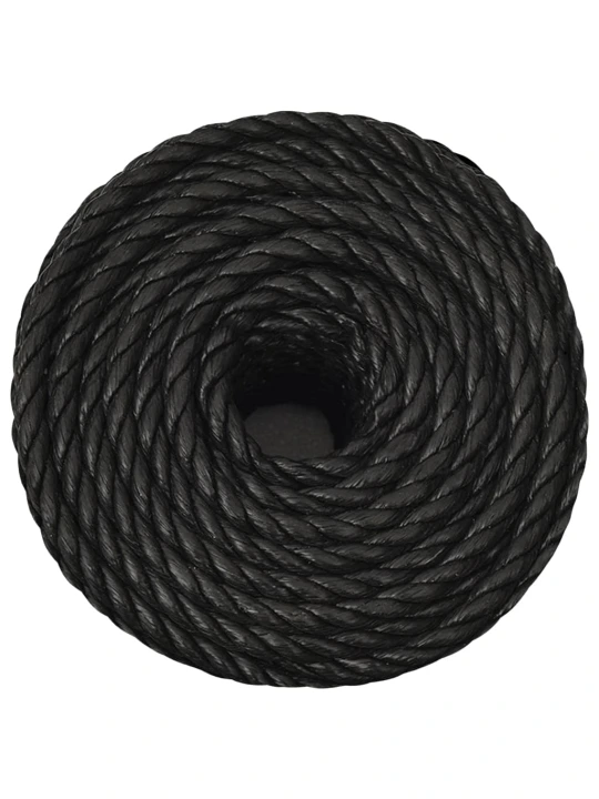 Darbo virvė, juodos spalvos, 10mm, 500m, polipropilenas