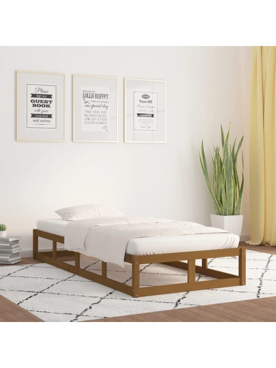 Lovos rėmas, medaus rudos spalvos, 100x200cm, medienos masyvas
