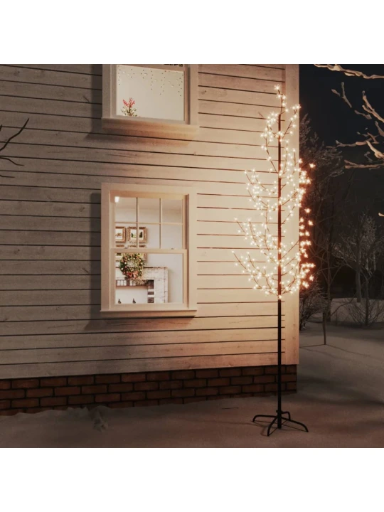 LED medis su vyšnių žiedais, 300cm, 368 šiltos baltos LED