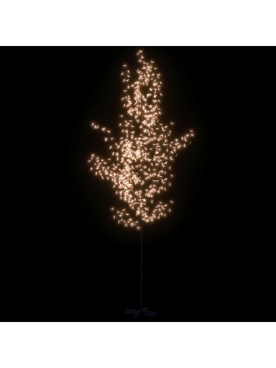 LED medis su vyšnių žiedais, 400cm, 672 šiltos baltos LED