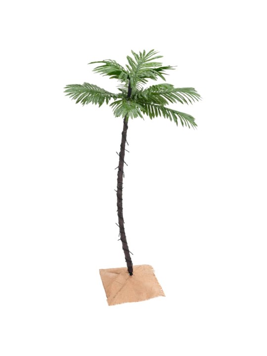 Palmė su 72 šiltomis baltomis LED lemputėmis, 120cm