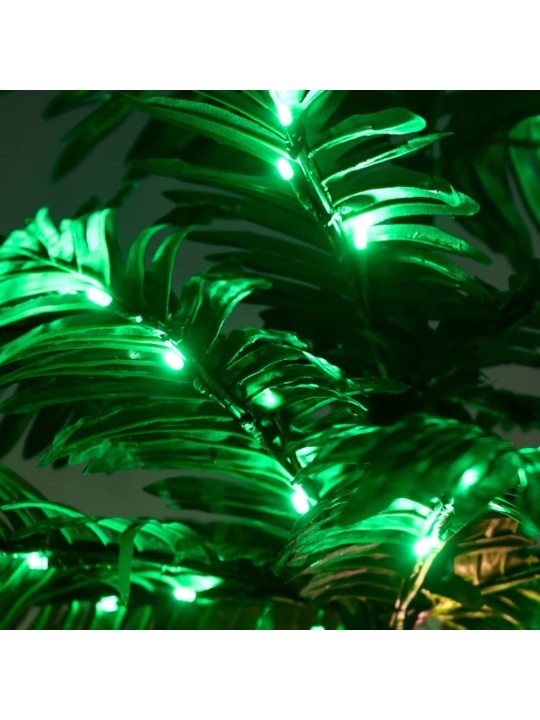 Palmė su 72 šiltomis baltomis LED lemputėmis, 120cm
