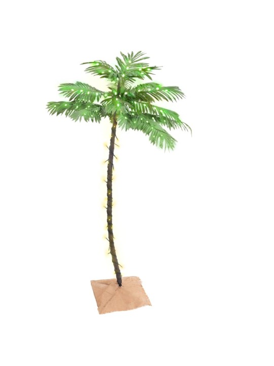 Palmė su 88 šiltomis baltomis LED lemputėmis, 150cm