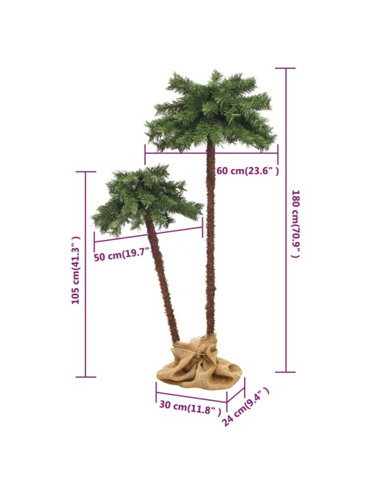 Kalėdų medis su LED lemputėmis, 105cm ir 180cm