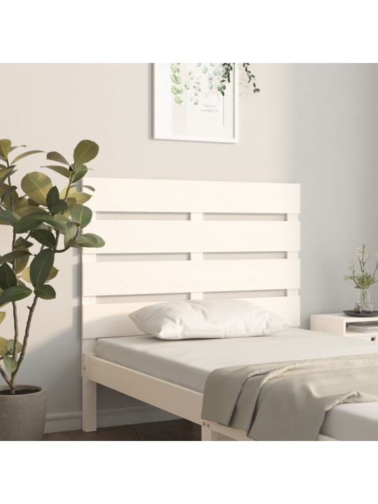 Galvūgalis, baltos spalvos, 90x3x80cm, pušies medienos masyvas