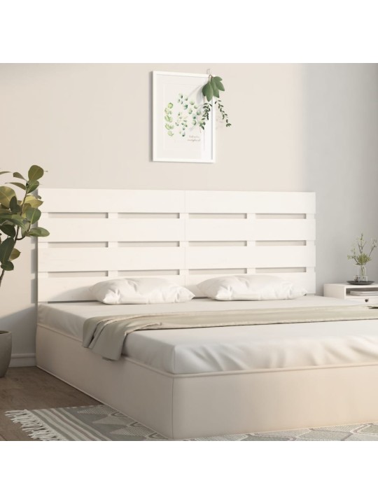 Galvūgalis, baltos spalvos, 150x3x80cm, pušies medienos masyvas