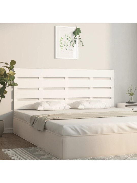 Galvūgalis, baltos spalvos, 160x3x80cm, pušies medienos masyvas