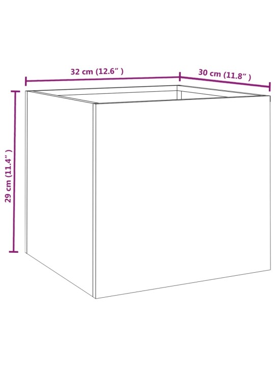 Lovelis, 32x30x29cm, Corten plienas