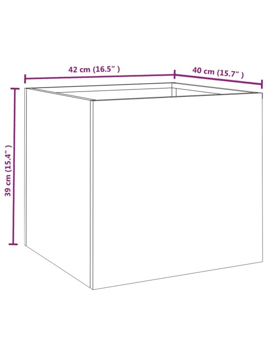 Lovelis, 42x40x39cm, Corten plienas