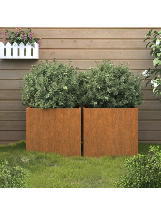 Loveliai, 2vnt., 49x47x46cm, Corten plienas