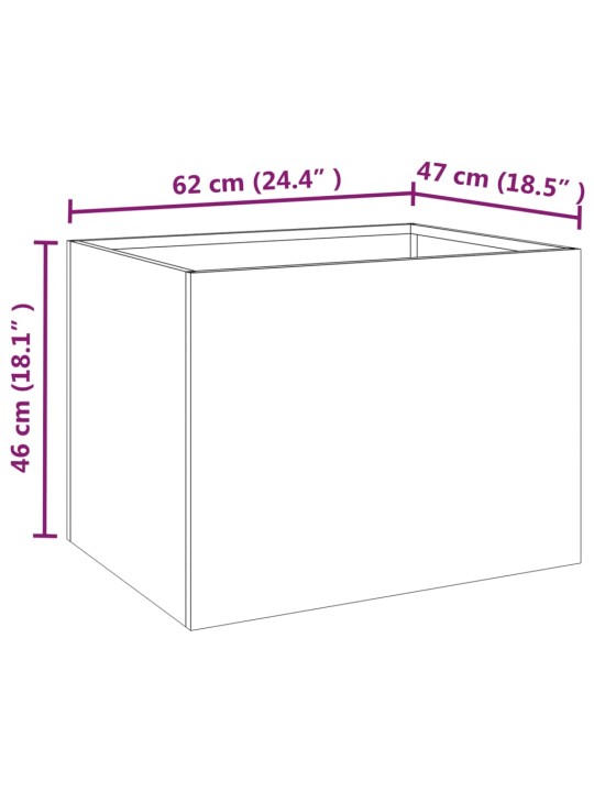 Lovelis, 62x47x46cm, Corten plienas