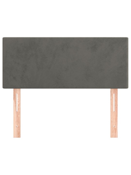 Galvūgalis, tamsiai pilkos spalvos, 90x5x78/88cm, aksomas