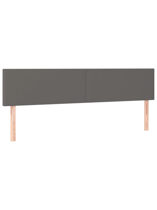 Galvūgalis, 2vnt., pilkos spalvos, 80x5x78/88cm, dirbtinė oda