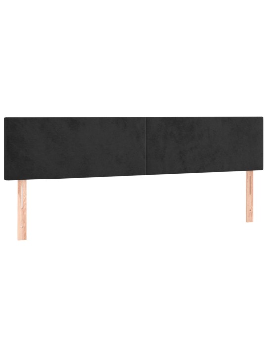 Galvūgalis, 2vnt., juodos spalvos, 80x5x78/88cm, aksomas