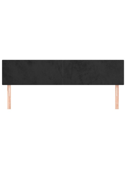 Galvūgalis, 2vnt., juodos spalvos, 80x5x78/88cm, aksomas