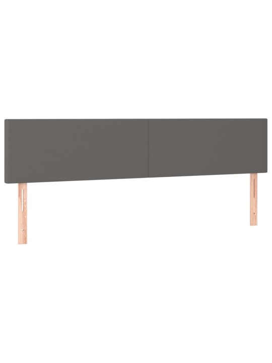 Galvūgalis,2vnt., pilkos spalvos, 90x5x78/88cm, dirbtinė oda