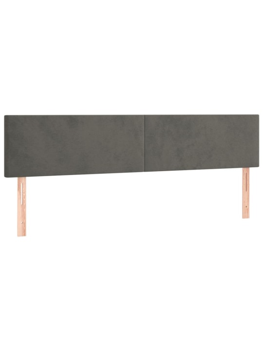 Galvūgalis, 2vnt.,tamsiai pilkos spalvos,90x5x78/88cm, aksomas