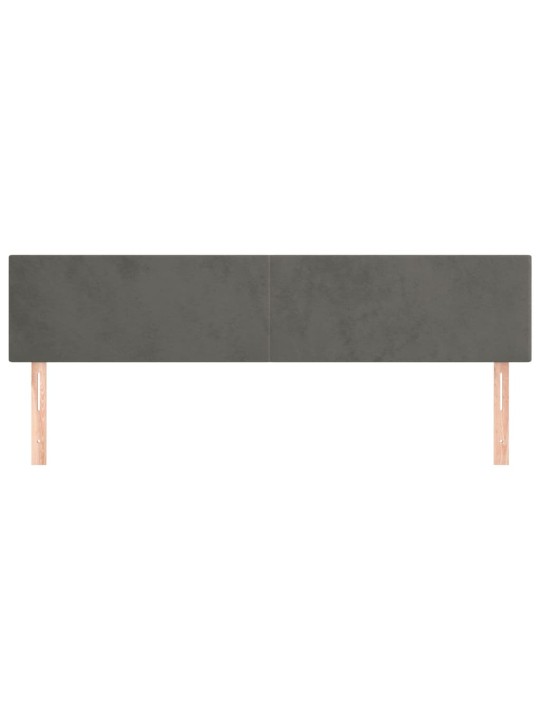 Galvūgalis, 2vnt.,tamsiai pilkos spalvos,90x5x78/88cm, aksomas