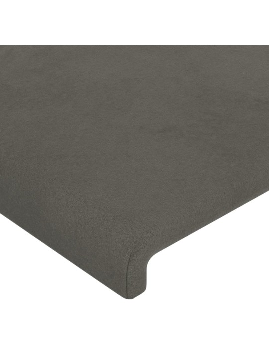 Galvūgalis, 2vnt.,tamsiai pilkos spalvos,90x5x78/88cm, aksomas
