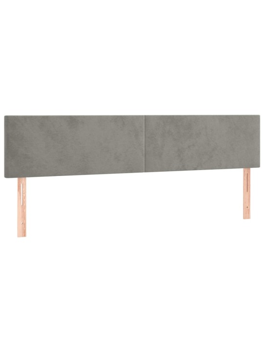 Galvūgalis, 2vnt.,šviesiai pilkos spalvos,100x5x78/88cm,aksomas