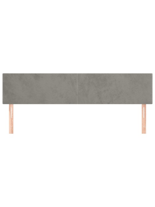 Galvūgalis, 2vnt.,šviesiai pilkos spalvos,100x5x78/88cm,aksomas