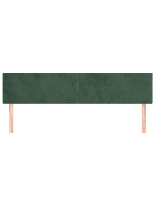 Galvūgalis, 2vnt.,tamsiai žalios spalvos,100x5x78/88cm, aksomas