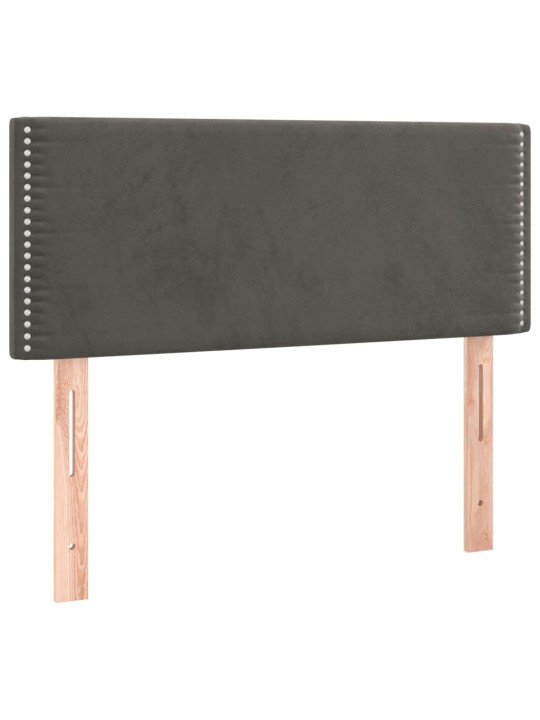 Galvūgalis, tamsiai pilkos spalvos, 90x5x78/88cm, aksomas