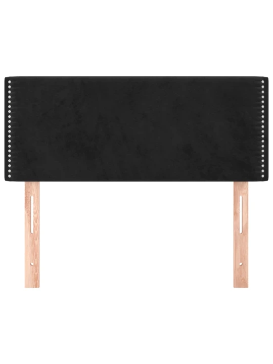 Galvūgalis, juodos spalvos, 100x5x78/88cm, aksomas