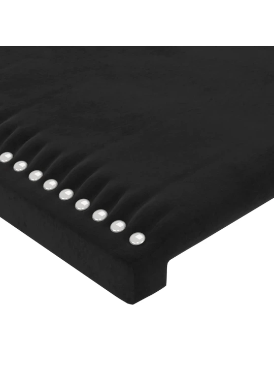 Galvūgalis, juodos spalvos, 100x5x78/88cm, aksomas