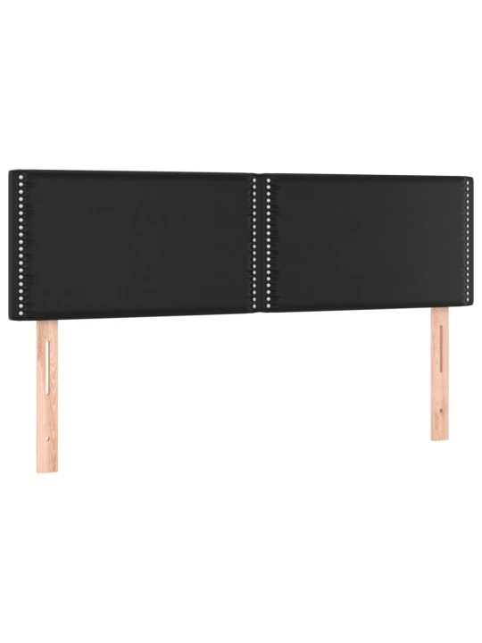 Galvūgaliai, 2vnt., juodos spalvos, 72x5x78/88cm, dirbtinė oda