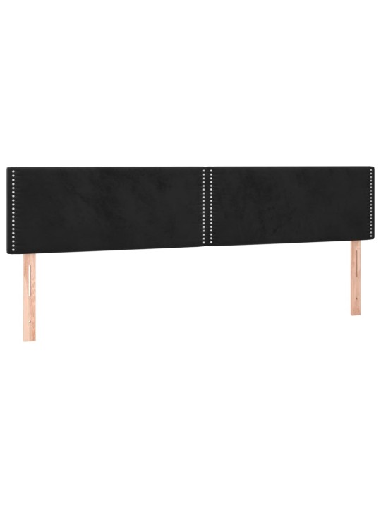 Galvūgalis, 2vnt., juodos spalvos, 80x5x78/88cm, aksomas