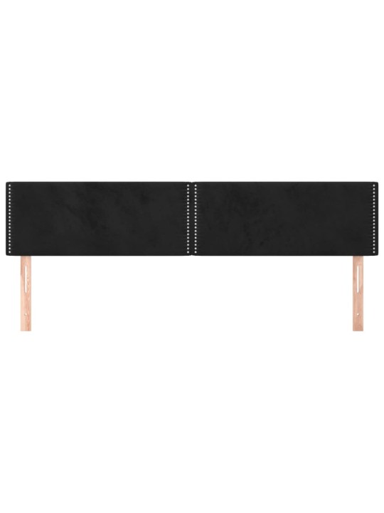 Galvūgalis, 2vnt., juodos spalvos, 80x5x78/88cm, aksomas