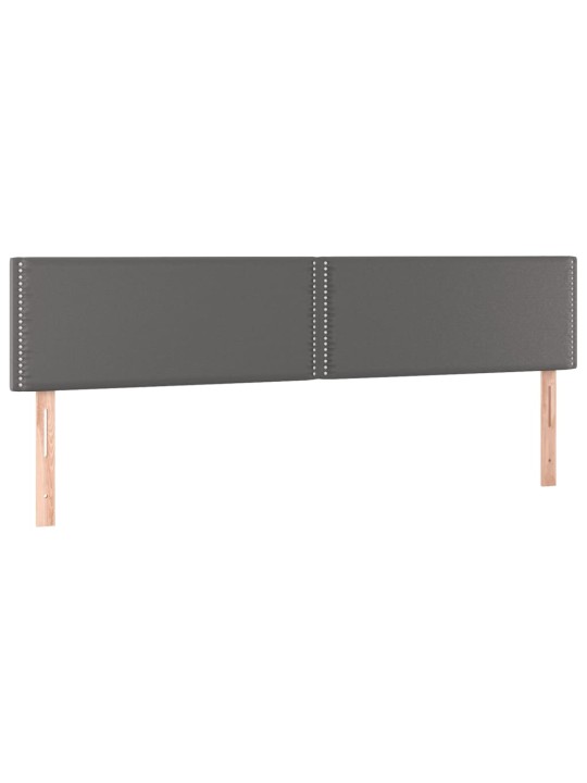 Galvūgalis, 2vnt., pilkos spalvos, 100x5x78/88 cm, dirbtinė oda