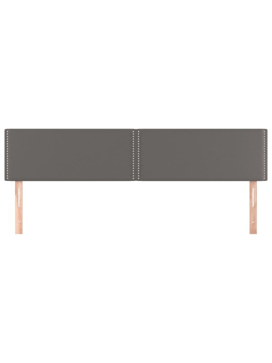 Galvūgalis, 2vnt., pilkos spalvos, 100x5x78/88 cm, dirbtinė oda