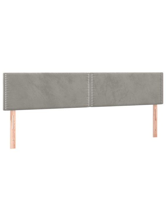 Galvūgalis, 2vnt.,šviesiai pilkos spalvos,100x5x78/88cm,aksomas