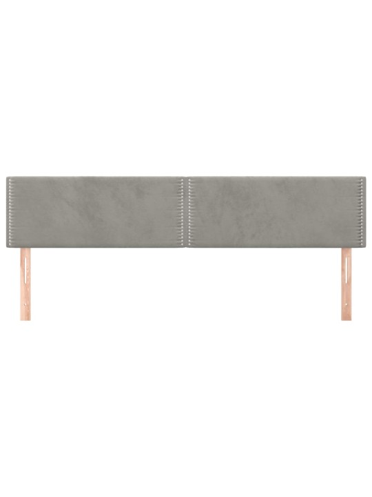 Galvūgalis, 2vnt.,šviesiai pilkos spalvos,100x5x78/88cm,aksomas