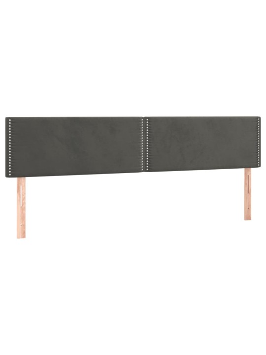 Galvūgalis, 2vnt.,tamsiai pilkos spalvos,100x5x78/88cm, aksomas