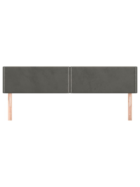 Galvūgalis, 2vnt.,tamsiai pilkos spalvos,100x5x78/88cm, aksomas