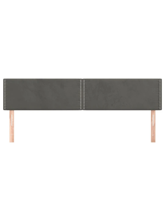 Galvūgalis, 2vnt.,tamsiai pilkos spalvos,100x5x78/88cm, aksomas