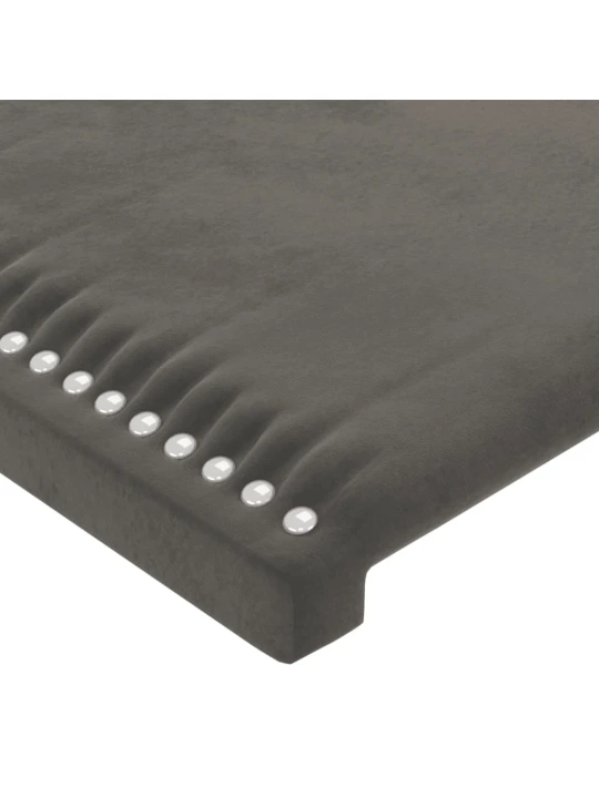 Galvūgalis, 2vnt.,tamsiai pilkos spalvos,100x5x78/88cm, aksomas