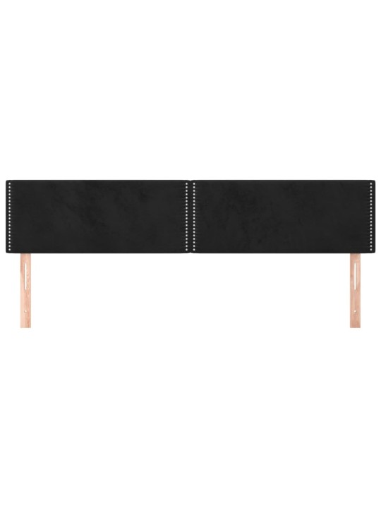 Galvūgalis, 2vnt., juodos spalvos, 100x5x78/88cm, aksomas
