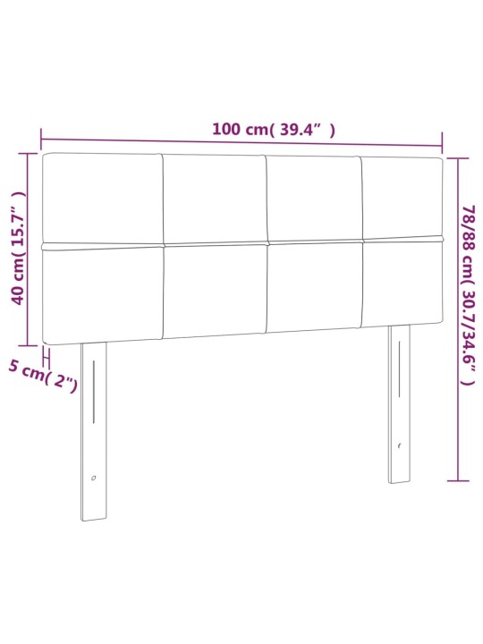 Galvūgalis, taupe spalvos, 100x5x78/88cm, audinys