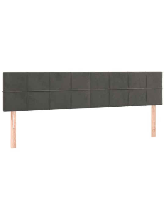 Galvūgalis, 2vnt.,tamsiai pilkos spalvos,90x5x78/88cm, aksomas