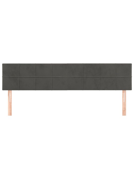 Galvūgalis, 2vnt.,tamsiai pilkos spalvos,90x5x78/88cm, aksomas