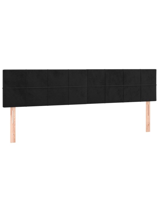 Galvūgalis, 2vnt., juodos spalvos, 100x5x78/88cm, aksomas