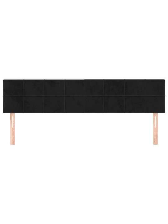 Galvūgalis, 2vnt., juodos spalvos, 100x5x78/88cm, aksomas